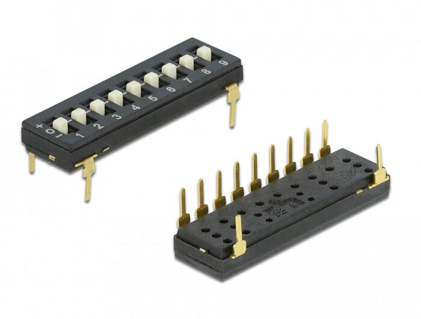 DeLOCK 66309 tilbehør til printkort (PCB) DIP-kontakt 2 stk
