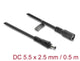 DeLOCK 67391 el-ledning Sort 0,5 m DC