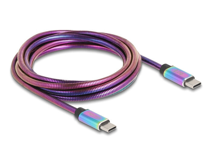 DeLOCK 81116 USB-kabel USB 2.0 2 m USB C 0,48 Gbit/sek. 60 W Flerfarvet