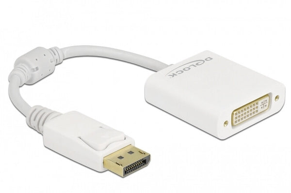 DeLOCK 61010 videokabel adapter 0,15 m DisplayPort DVI-D Hvid