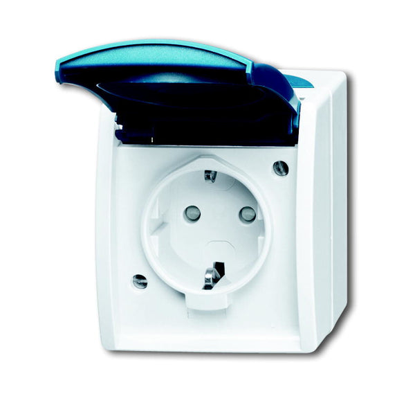 Busch-Jaeger 20EW-53 stikkontakt Hvid