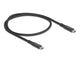 DeLOCK 80023 USB-kabel USB4 Gen 2x2 0,5 m USB C 20 Gbit/sek. 100 W Sort