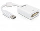 DeLOCK 61765 videokabel adapter 0,125 m DisplayPort DVI-I Hvid