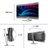 Philips 5000 series 34B2U5900C/00 computerskærm 86,4 cm (34") 5120 x 2160 pixel WUHD LCD Grå