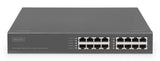 Digitus DN-95118 PoE adapter Hurtigt ethernet, Gigabit Ethernet 54 V