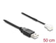 DeLOCK 91227 el-ledning Sort 0,5 m USB A Molex (3-pin)