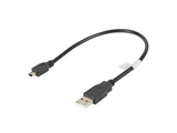 Lanberg CA-USBK-10CC-0003-BK USB-kabel USB 2.0 0,3 m Mini-USB A USB A 0,48 Gbit/sek. Sort