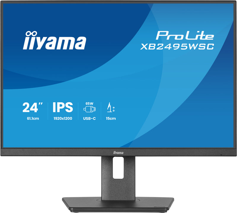iiyama ProLite XB2495WSC-B1 computerskærm 61,2 cm (24.1") 1920 x 1200 pixel WUXGA LED Sort