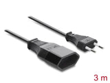 DeLOCK 81628 stikdåse 3 m 1 AC stikkontakt(er) Indendørs Sort
