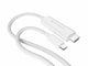 HYPER HD6007WHGL HDMI-kabel 2,5 m USB-C HDMI Type A (Standard) Hvid