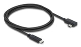 DeLOCK 81710 USB-kabel USB4 Gen 3x2 1 m USB C 40 Gbit/sek. 240 W Sort