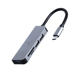 Gembird UHB-CM-CRU3P1U2P2-01 dockingstation Ledningsført USB 3.2 Gen 1 (3.1 Gen 1) Type-A Sølv