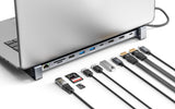 Manhattan 190398 dockingstation Ledningsført USB 3.2 Gen 1 (3.1 Gen 1) Type-C Grå