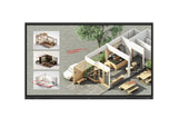 LG CreateBoard Standard Interaktivt whiteboard 2,18 m (86") 3840 x 2160 pixel Berøringsskærm Sort