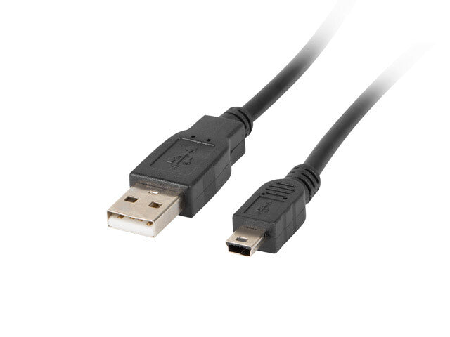 Lanberg CA-USBK-10CC-0018-BK USB-kabel USB 2.0 1,8 m Mini-USB A USB A 0,48 Gbit/sek. Sort