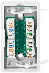 Goobay 93254 netværk fordelerskab Cat5e Sølv