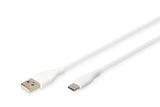 Digitus AK-300340-005-W USB-kabel USB 2.0 0,5 m USB A USB C 0,48 Gbit/sek. 60 W Hvid