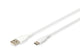Digitus AK-300340-005-W USB-kabel USB 2.0 0,5 m USB A USB C 0,48 Gbit/sek. 60 W Hvid