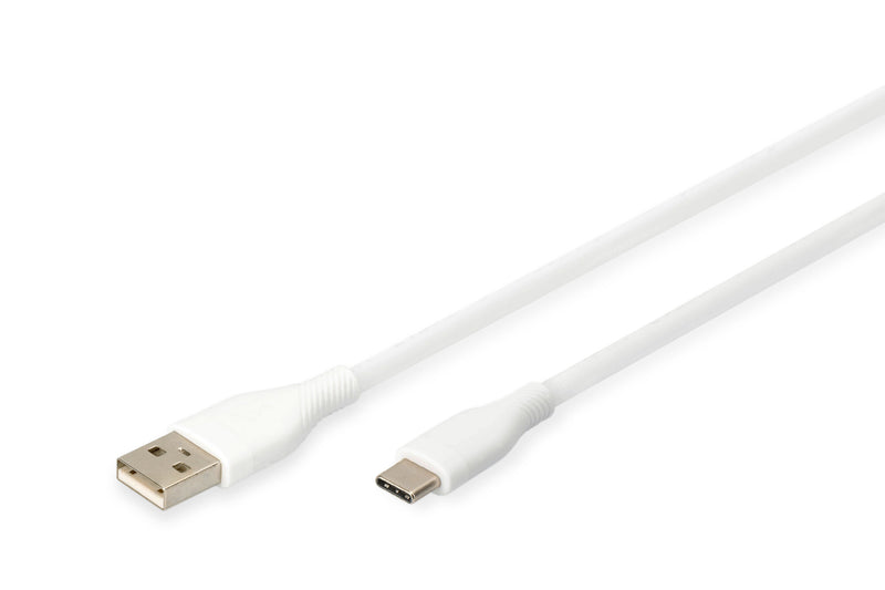 Digitus AK-300340-005-W USB-kabel USB 2.0 0,5 m USB A USB C 0,48 Gbit/sek. 60 W Hvid