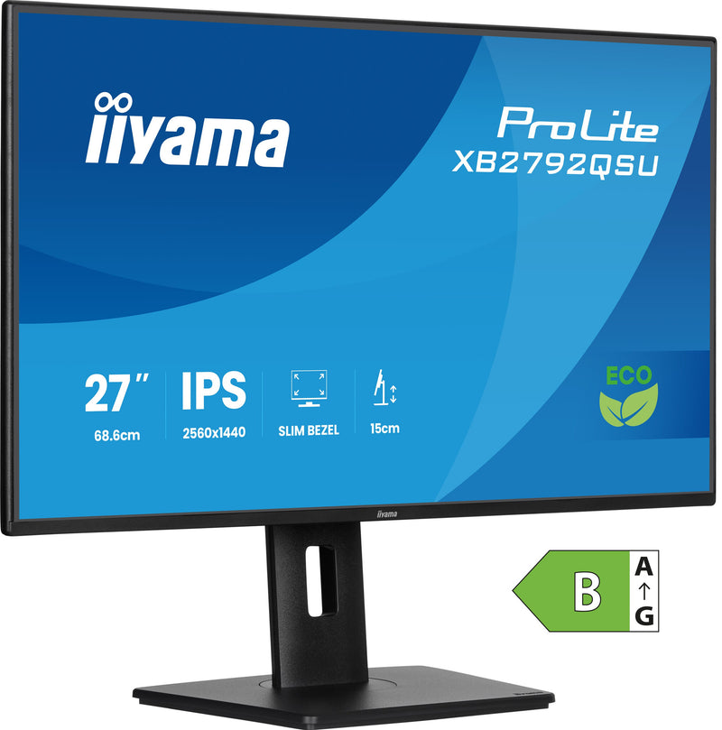 iiyama ProLite XB2792QSU-B1 computerskærm 68,6 cm (27") 2560 x 1440 pixel Quad HD LED Sort