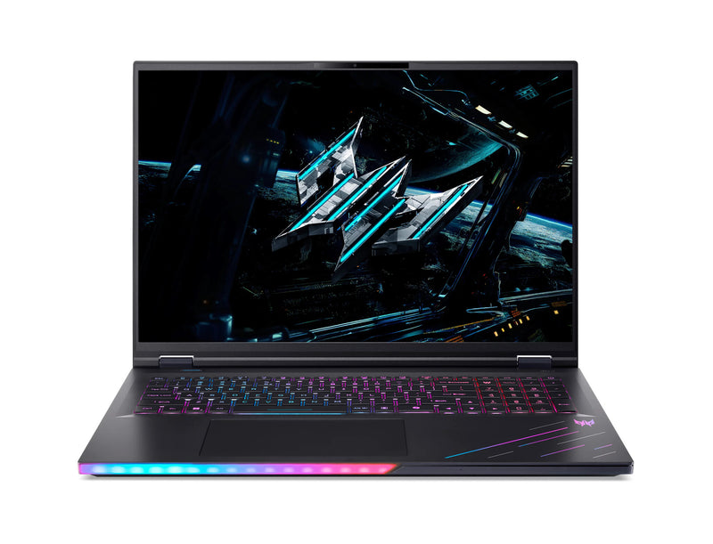 Acer Predator PH18-73-93YX Intel Core Ultra 9 275HX Laptop 45,7 cm (18") WQUXGA 64 GB DDR5-SDRAM 2 TB SSD NVIDIA GeForce RTX 5090 Wi-Fi 7 (802.11be) Windows 11 Pro Tysk Sort