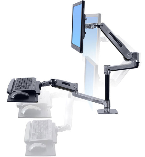Ergotron 45-405-026 desktop arbejdsplads med siddestativ