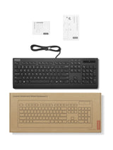 Lenovo Smartcard Wired keyboard II tastatur Kontor USB Tysk Sort