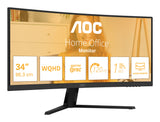AOC B3 CU34B3E computerskærm 86,4 cm (34") 3440 x 1440 pixel Wide Quad HD LED Sort