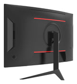 LC-Power LC-M27QC computerskærm 68,6 cm (27") 2560 x 1440 pixel Quad HD LCD Sort, Rød