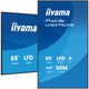 iiyama LH6575UHS-B2AG skilte display Digital fladpaneldisplay 163,8 cm (64.5") LCD Wi-Fi 500 cd/m² 4K Ultra HD Sort Indbygget processer Android 11 24/7