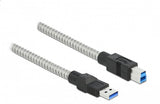 DeLOCK 86778 USB-kabel USB 3.2 Gen 1 (3.1 Gen 1) 1 m USB B USB A 5 Gbit/sek. Sølv