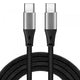 iBox IKUTC2B USB-kabel USB 2.0 2 m USB C 60 W Sort