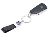 TROIKA VW Lederschlaufe Nøglering Sort