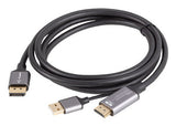 Lanberg CA-HDDP-20CU-0018-BK videokabel adapter 1,8 m DisplayPort HDMI + USB Sort, Sølv
