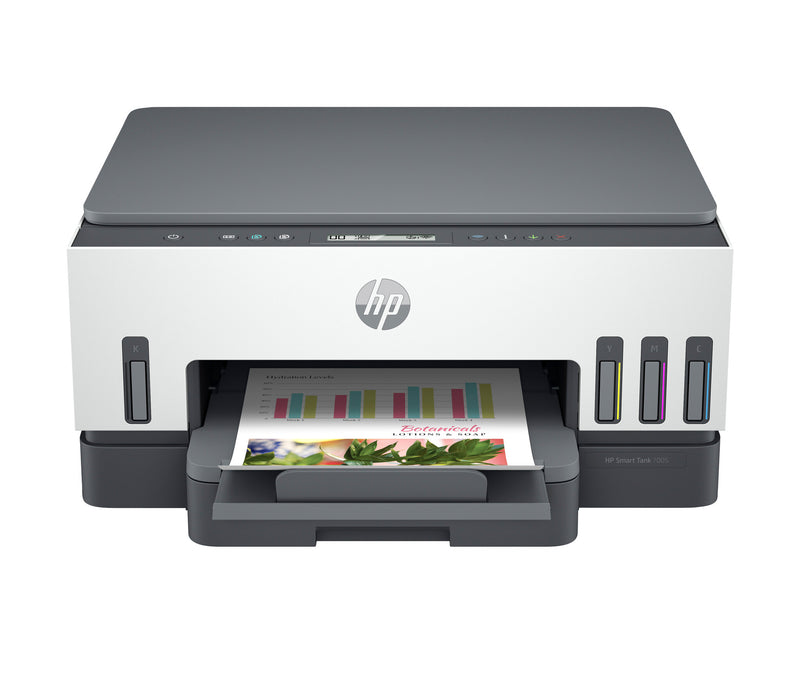 HP Smart Tank 7008 Wireless All-in-One Color Printer, Up to 2 Years of ink included; Two-sided printing; Copier, Scanner