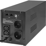 Qoltec 53770 UPS-enhed Interaktivt indgangsstik 1,5 kVA 900 W 2 AC stikkontakt(er)