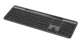 Logitech Signature Slim Solar+ K980 tastatur Universel RF trådløs + Bluetooth QWERTY Dansk, Finsk, Norsk, Svensk Grafit