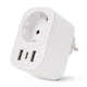 Entac ES-SSAUSB-WIBLE strømstik adapter Hvid