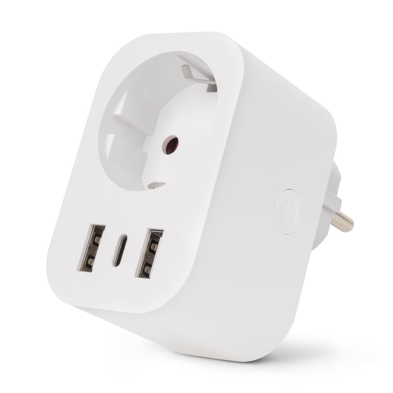 Entac ES-SSAUSB-WIBLE strømstik adapter Hvid