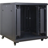 Inter-Tech 88887258 stativ 15U Fritstående reol Sort