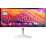 MSI Modern MD342CQPWDE computerskærm 86,4 cm (34") 3440 x 1440 pixel UltraWide Quad HD LCD Hvid