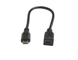 Prokord USB-0006 USB-kabel USB 2.0 0,2 m Micro-USB B Mini-USB B Sort