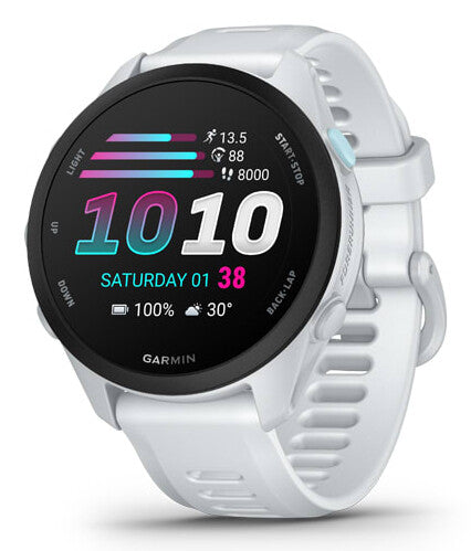 Garmin Forerunner 70 3,05 cm (1.2") AMOLED 43 mm Digital 390 x 390 pixel Berøringsskærm Hvid GPS (satellit)