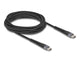 DeLOCK 81126 USB-kabel USB 2.0 3 m USB C 0,48 Gbit/sek. 60 W Sort