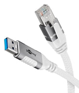 Goobay 74158 netværkskabel Hvid 1,5 m Cat6 F/UTP (FTP)