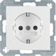 Berker 47238989 stikkontakt Type F Hvid