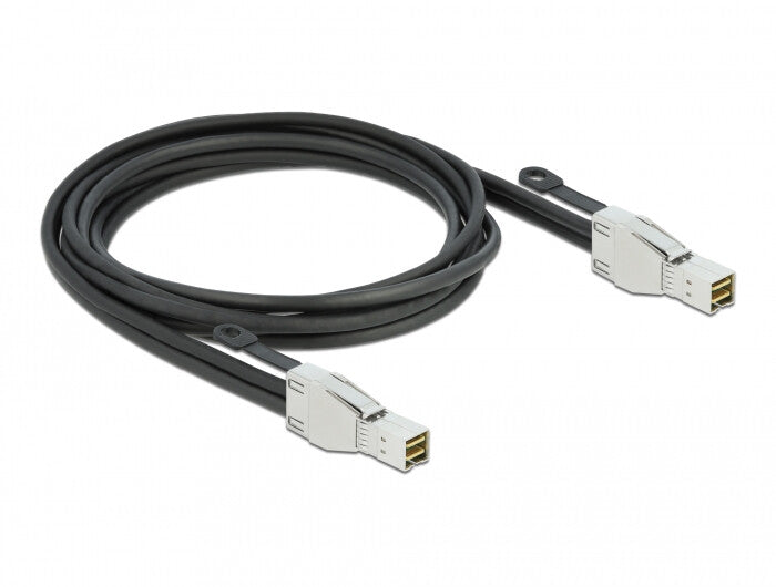 DeLOCK 86622 Serial Attached SCSI (SAS)-kabel 2 m 32 Gbit/sek. Sort