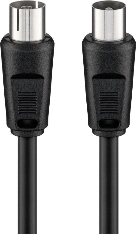 Goobay 11722 koaxial kabel 3C-2V 2,5 m Koaksial Sort