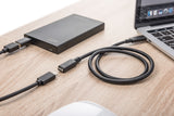Digitus AK-300210-020-S USB-kabel USB 2.0 2 m USB C 0,48 Gbit/sek. Sort