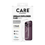 PanzerGlass CARE™ by ® Urban Explorer Case Transparent m. Hvid Magsafe iPhone 18 Pro | 17 Pro